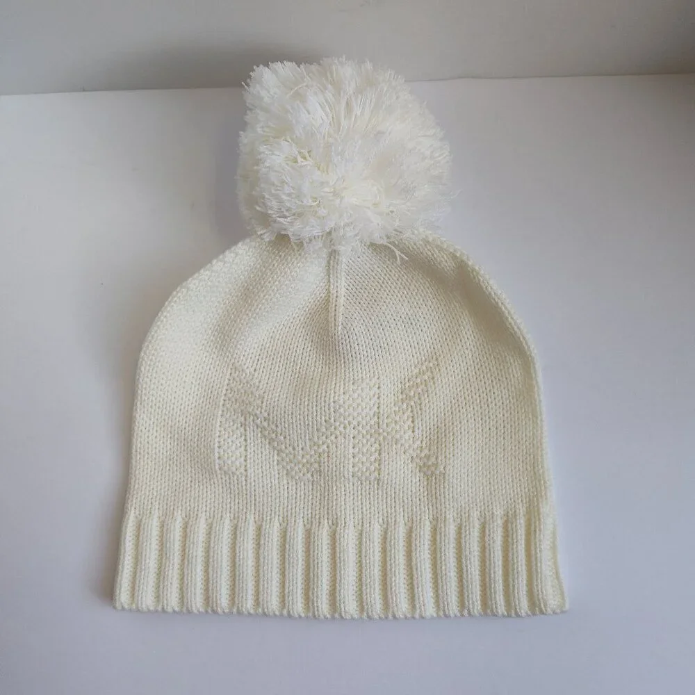 Ladies Michael Kors Cream Beanie
